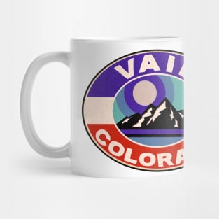 Ski Vail Colorado Skiing Winter Sports Snowboarding Vintage Style Mug